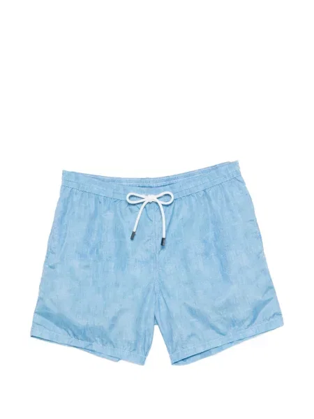 Slip de baie Barba cu model floral cu imagine cu cordon albastru