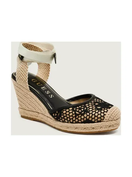 Guess espadrile wedges de damă CHEYIN negru