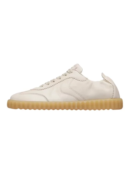 Sneakersy Voile Blanche skórzane beżowe