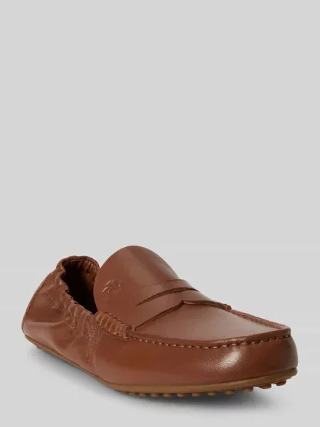 Lauren Ralph Lauren mokasyny skórzane Wynnie Drvr brązowe
