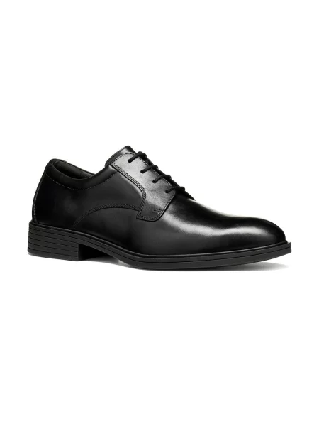GEOX Pantofi cu șireturi U THORIAN' negru