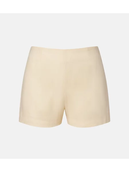 Pantaloni scurți de in Faithfull de in galben