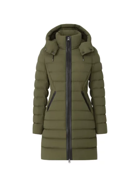 Palton Mackage cu glugă verde