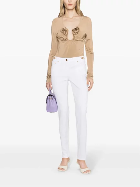 Liesas skinny fit džinsai Versace balta