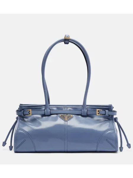 Geantă Prada din piele albastru