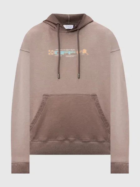 Худі Archi Geograpy Arrow Off-white коричневе