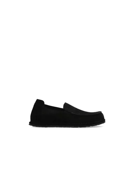 Półbuty Birkenstock zamszowe wsuwane czarne