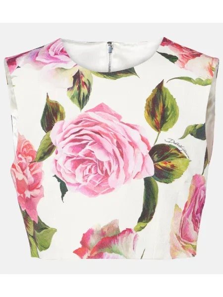 Cropp top Dolce&gabbana cu model floral roz