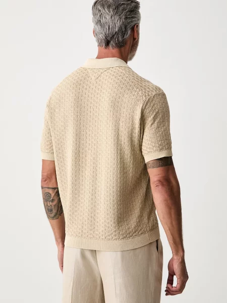 Tommy Hilfiger polo swetrowe beżowa