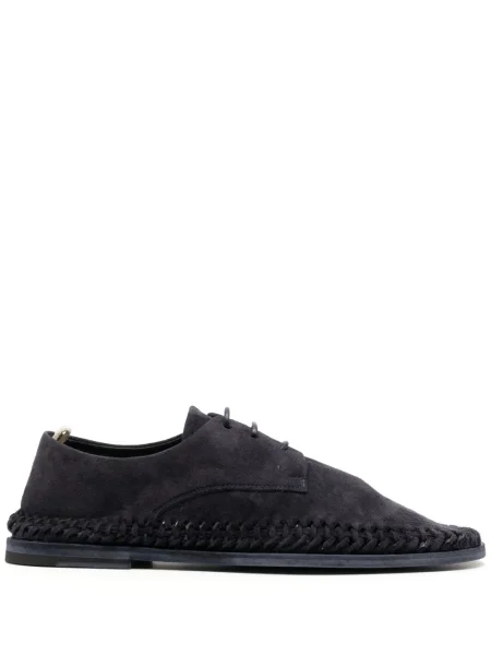 Brogues Officine Creative cu șireturi din piele de căprioară albastru