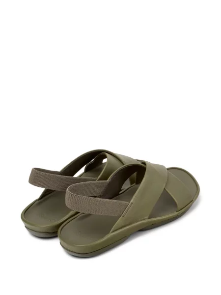 Sandale Camper din piele cu bretele verde