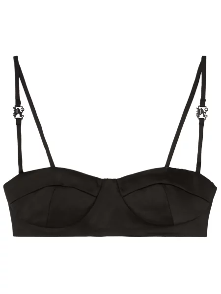 Sutien balconette Palm Angels negru