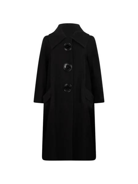 Palton Moschino elegant evazat cu autograf negru