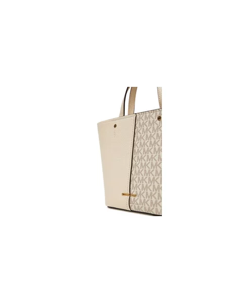 Rankinė MICHAEL Michael Kors Flora Écru juoda