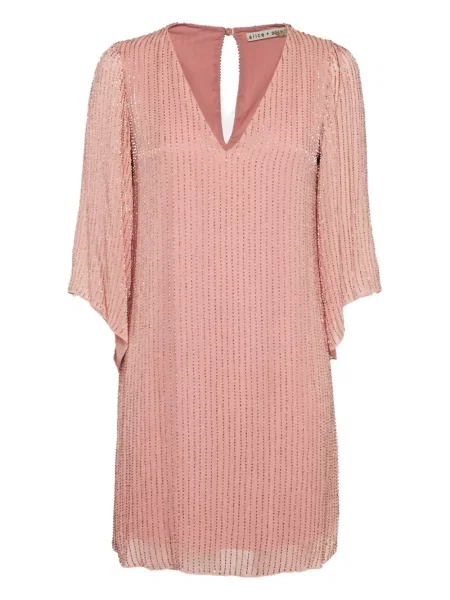 Rochie Alice + Olivia cu decolteu în V de costum roz