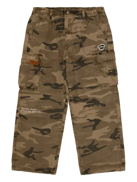 Pantaloni Aape By A Bathing Ape cu model camuflaj