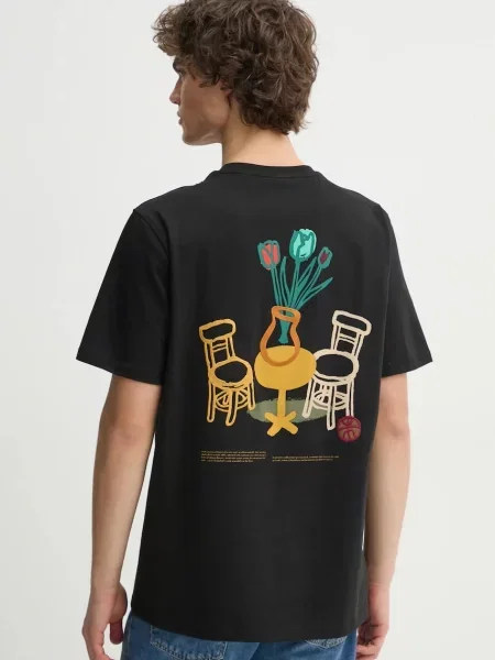 Les Deux tricou din barbati cu imprimeu negru