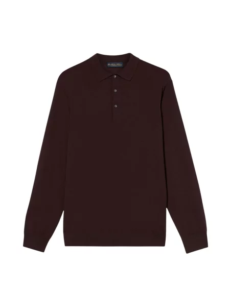 Sweter Brooks Brothers wełniany brązowy