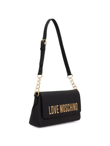 Colier Love Moschino cu autograf negru