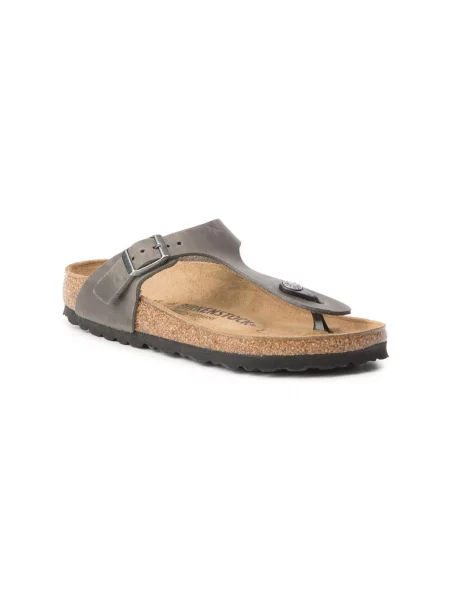 Birkenstock Gizeh Iron Narrow Fit Kobiety Sandały Birkenstock Size: szary