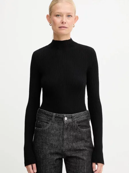 Twinset pulover de lână negru