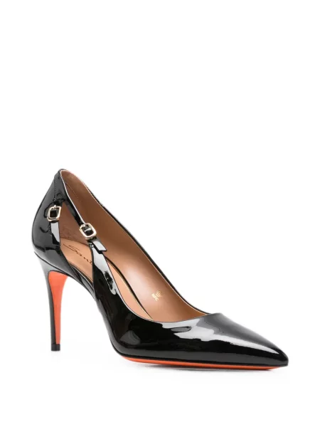 Pantofi cu toc Santoni din piele negru