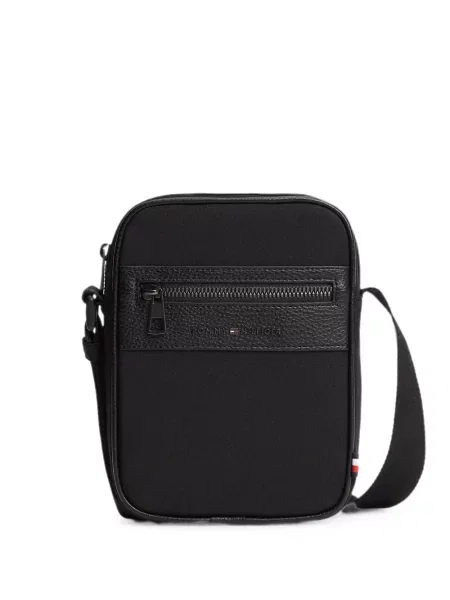 Geantă Tommy Hilfiger cu autograf negru