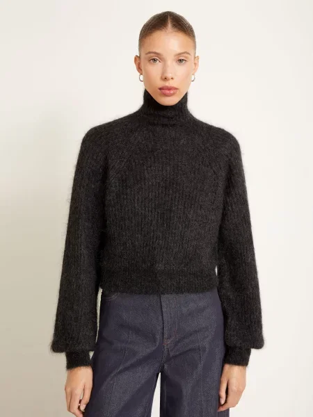 Max Mara Sweter Adorno Z Moherem grau