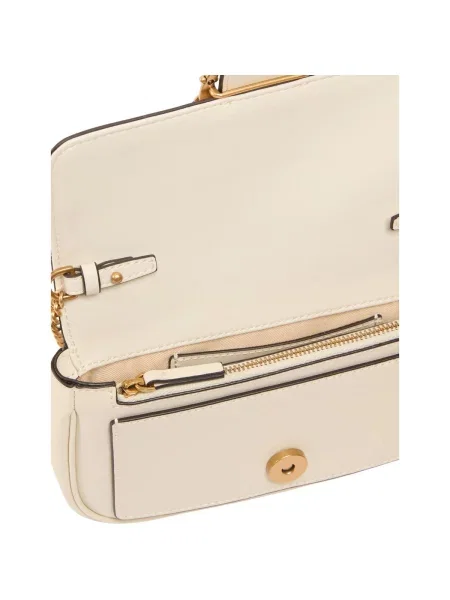 Crossbody kabelka Pinko s prackou béžová