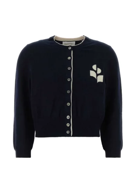 Cardigan Marant Etoile cu autograf albastru