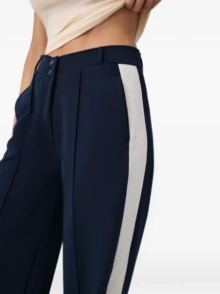 Pantaloni Guess cu dungi alergare albastru