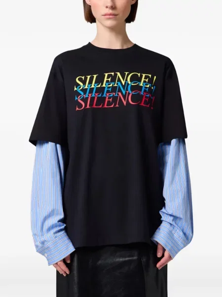Tricou Msgm cu imagine negru