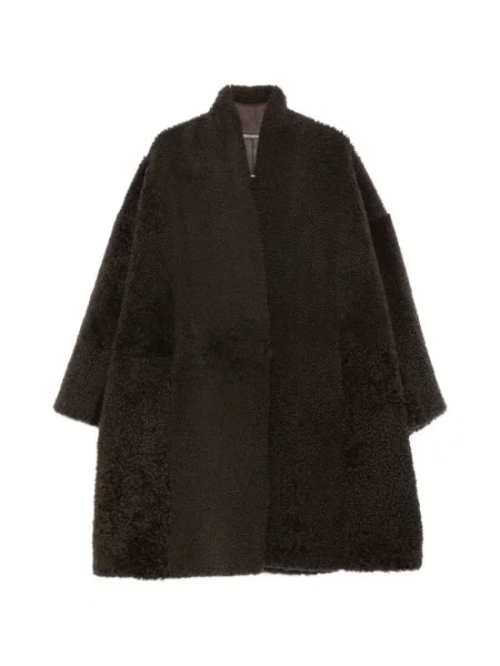 Reversibil haină din piele de oaie Tom Ford din piele de oaie maro