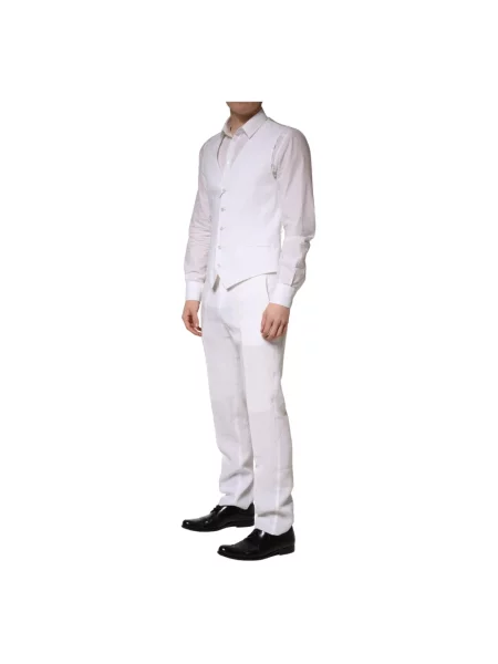 Lniany garnitur Dolce And Gabbana biały