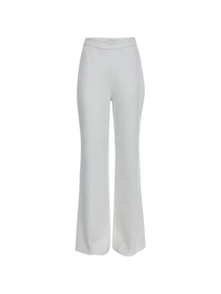 Pantaloni Dvf Diane Von Furstenberg din crep alb