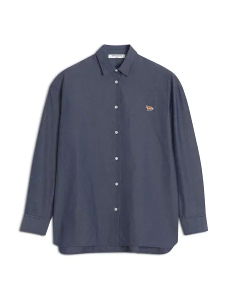 Koszula Maison Kitsune casual niebieska