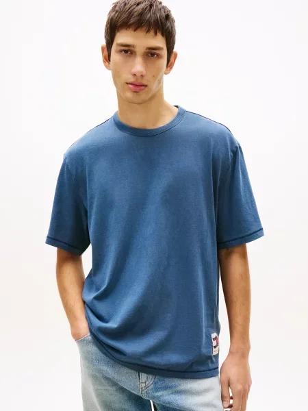 Tommy Jeans Póló kék / piros fehér