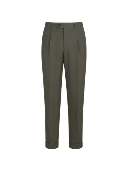 Pantaloni Brunello Cucinelli de lână verde