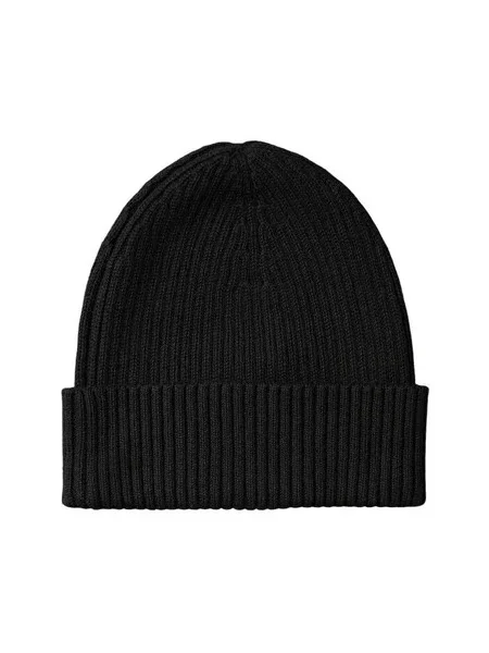 Calvin Klein Čiapka Patch Chunky Rib Cotton Beanie čierna