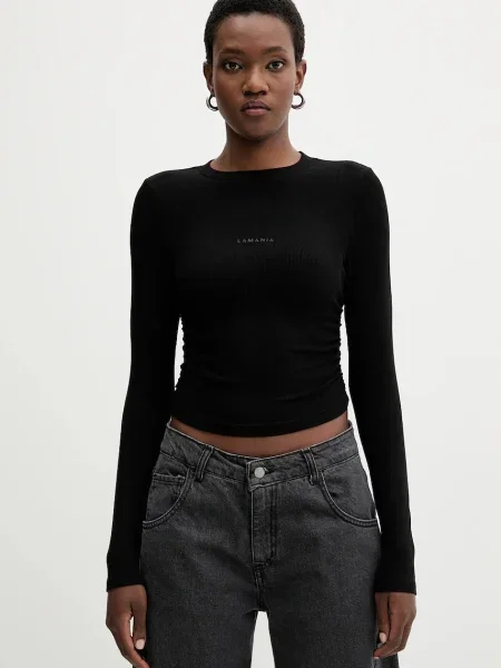 Блуза с дълги ръкави La Mania черно