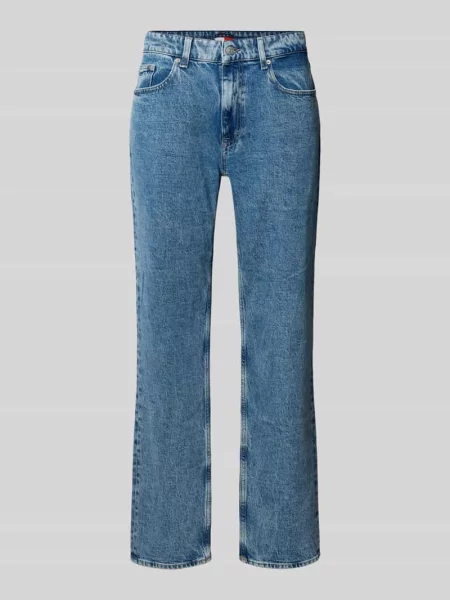 Jeansy o kroju slim straight fit z mieszanki bawełny model RYAN' Tommy Jeans niebieskie