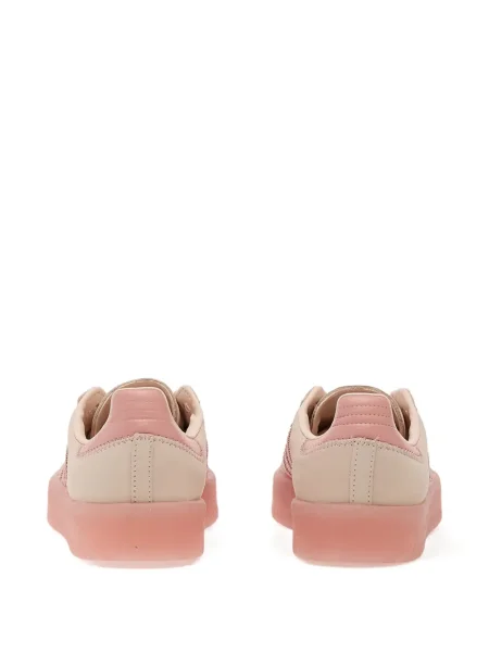 Sneakerși Adidas Gazelle din piele cu bretele albastru