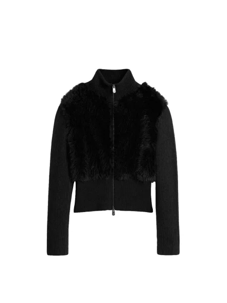 Desigual Geacă tricotată gri negru