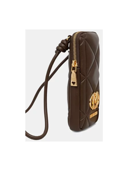LOVE MOSCHINO Torebka na telefon brązowy