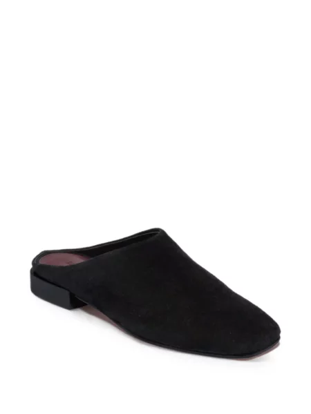 Papuci tip mules Bernardo negru