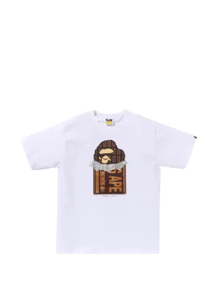 Grafic tricou A Bathing Ape® alb