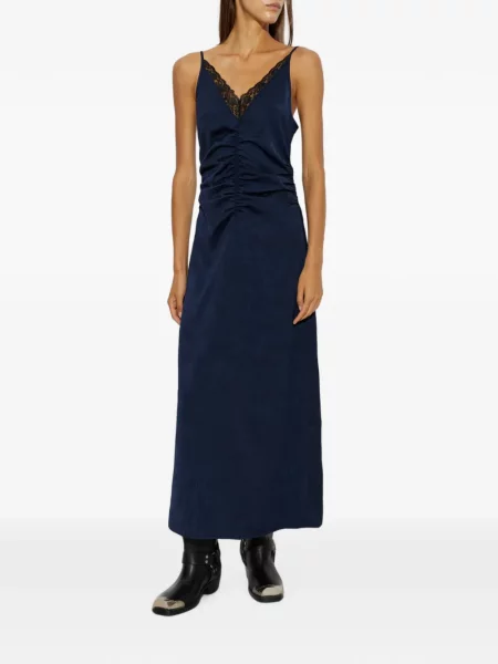 Rochie maxi Baum Und Pferdgarten din dantelă albastru