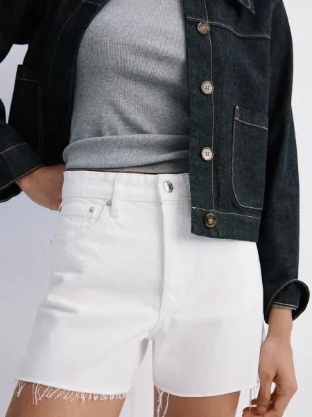 MANGO Džínsy ANDY denim biely