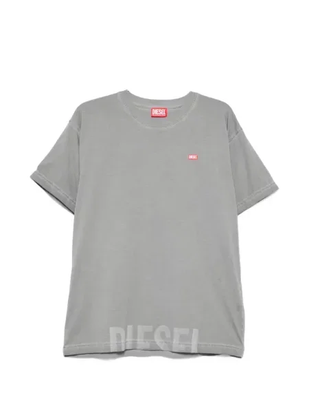 Tricou Diesel cu autograf gri