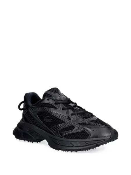 Sneakerși Lacoste plasă negru